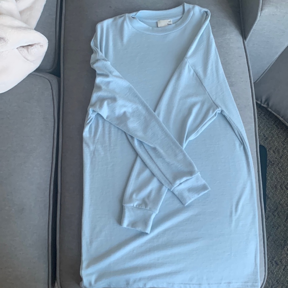 Wilfred free baby blue sweater dress
